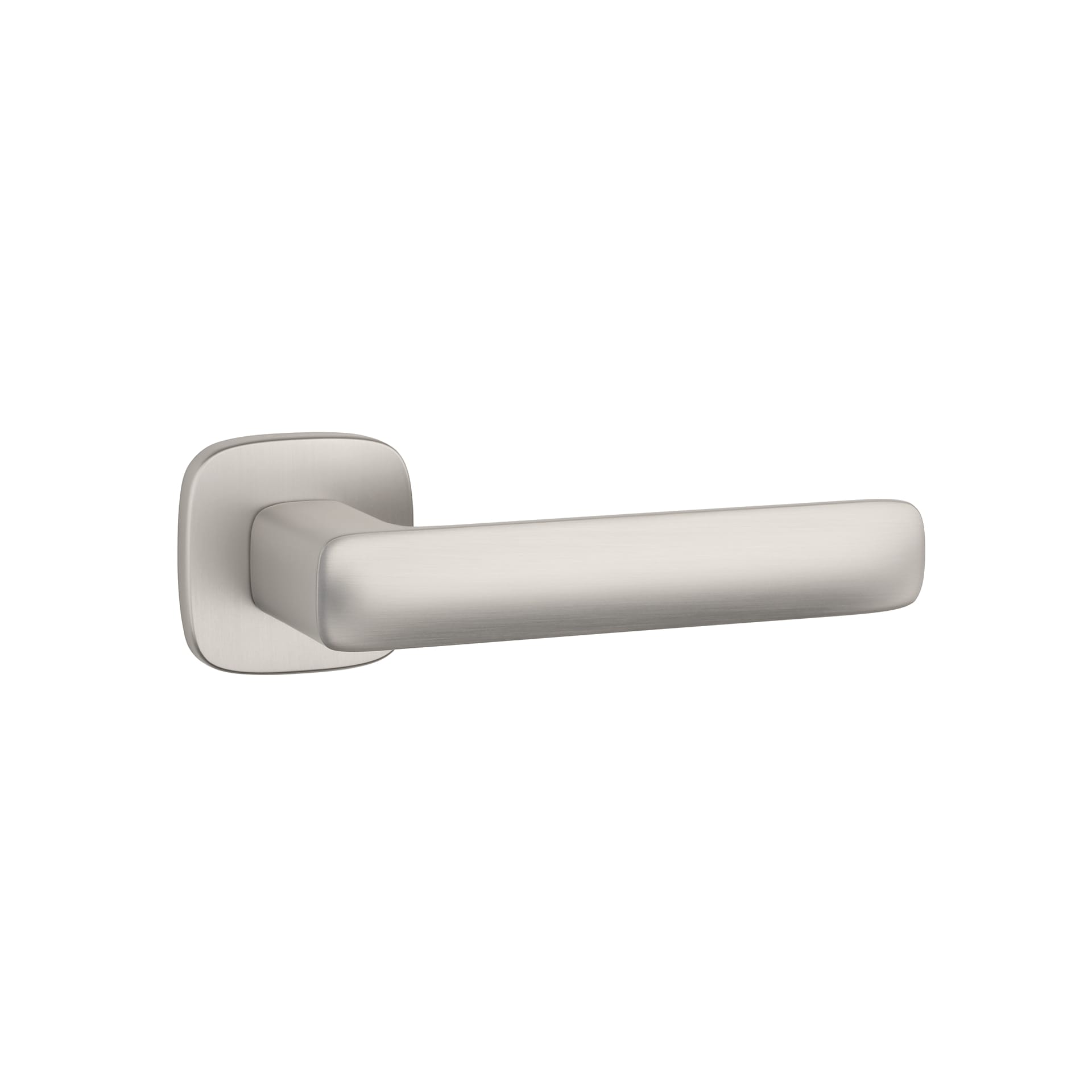 Kids Handle Rounded Stella on Rounded Square Rosette | Round Square Door Handles | Tev Handles