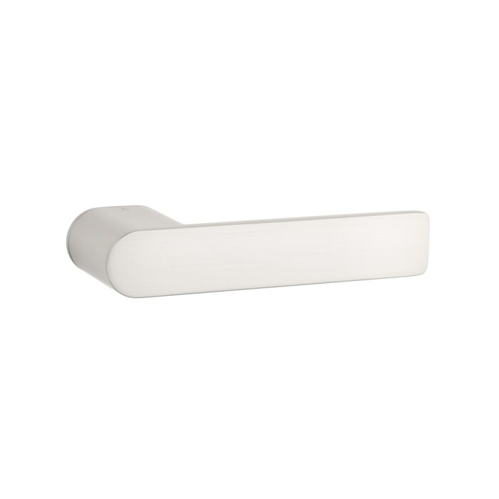 Sorella on Hidden Rosette – satin nickel frameless internal door handle in a contemporary design.