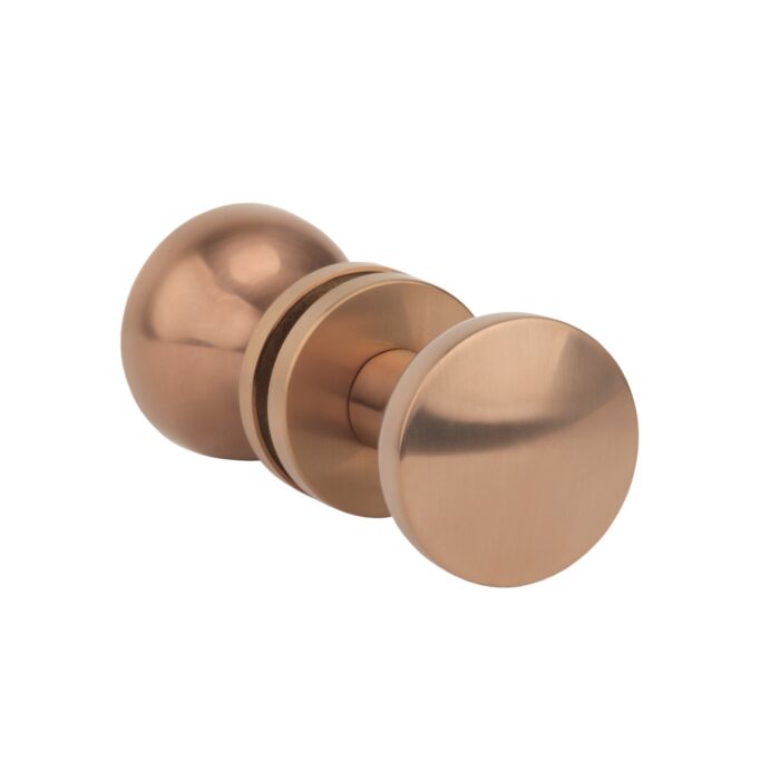 Ortica Round Door Knob - Double Sided Moveable - PVD Copper